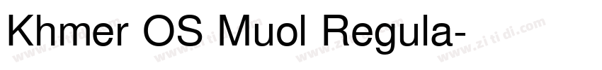 Khmer OS Muol Regula字体转换
